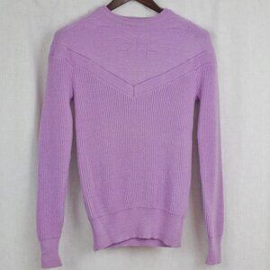 Vintage Wool Lavender Snowflake Knit Sweater 36